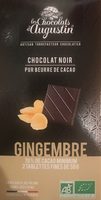 Tablette De Chocolat Noir 70% Au Gingembre