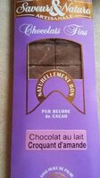 Chocolat Lait Croquant Amande 100G