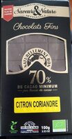 Chocolat Noir Au Citron Et Coriandre (100 GR)