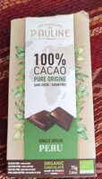 Chocolat noir 100% du Pérou