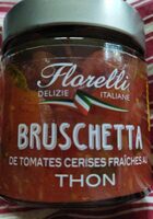 Bruschetta de tomate cerise thon