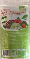 Exopharm Mélange De 3 Fruits Bio (Goji-mulberries-cranberries) - 100 g
