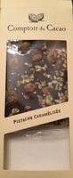Tablette noire pistache caramélisée