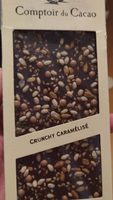 Tablette noire crunchy caramélisé