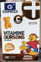 Vitamines Oursons goût Orange