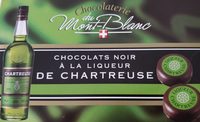 Chocolat noir a la liqueur de Chartreuse