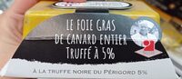 Foie gras de canard entier truffé à 5%