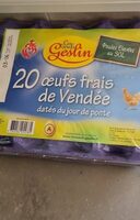 Oeufs frais de Vendée poules élevées au sol