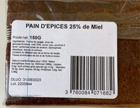 Pain dnepices 25% de miel