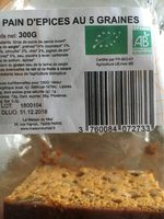Pain d'Epices aux cinq graines