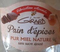Pain d'épices pur miel nature