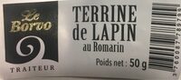 Terrine de lapin au romarin