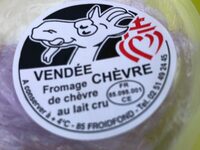 Fromage frais de chevre au lait cru VENDEE CHEVRE, 19%MG