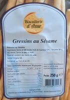 Gressins au Sésame