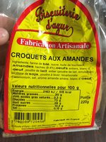 Croquets aux amandes