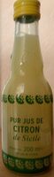 Pur jus de citron de Sicile