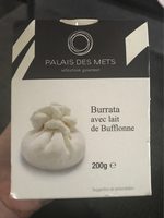 Burrata avec lait de bufflonne