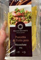 Mezzelune pancetta & petits pois