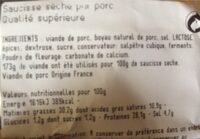 Saucisse sèche