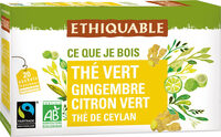 Thé vert gingembre citron vert