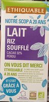 Chocolat au lait riz soufflé