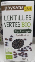 Lentilles vertes bio