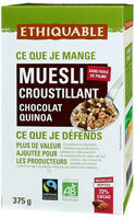 Muesli croustillant chocolat quinoa