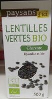 Lentilles vertes bio