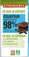 Chocolat noir 98 % Équateur