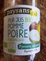 Pur jus bio pomme poire