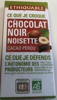 Chocolat noir noisette Cacao Pérou