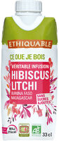 Infusion glacée hibiscus litchi