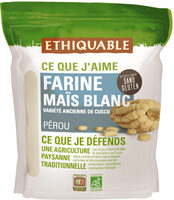 Farine de maïs blanc