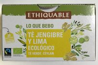 Té jengibre y lima ecológico