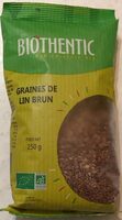 Graines de lin brun