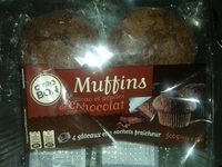Muffins cacao et pepites de chocolat