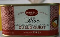 Bloc de foie gras de canard du Sud ouest