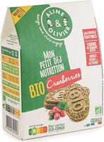 Biscuit Petit Dej Bio Nutrition Cranberries