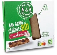 Ma barre de céréales bio cranberry