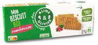 Mon biscuit bio cranberry