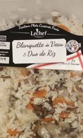 Blanquette de veau et son duo de riz