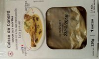 Cuisse de canard sauce aux morilles