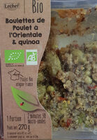 Boulettes de poulet à l'orientale et quinoa