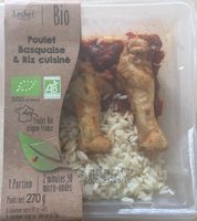 Poulet basquaise & Riz cuisiné