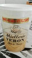 Miel acacia et fleurs.