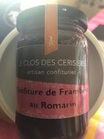 Confiture de framboise au romarin