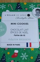 Mini cookies Chocolat lait épices de Noël