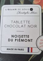 Chocolat noir noisettes du Piémont