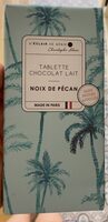Tablette choco lait noix de pecan sans sucres ajoutés