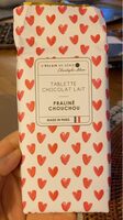 Tablette chocolat lait praliné chouchou